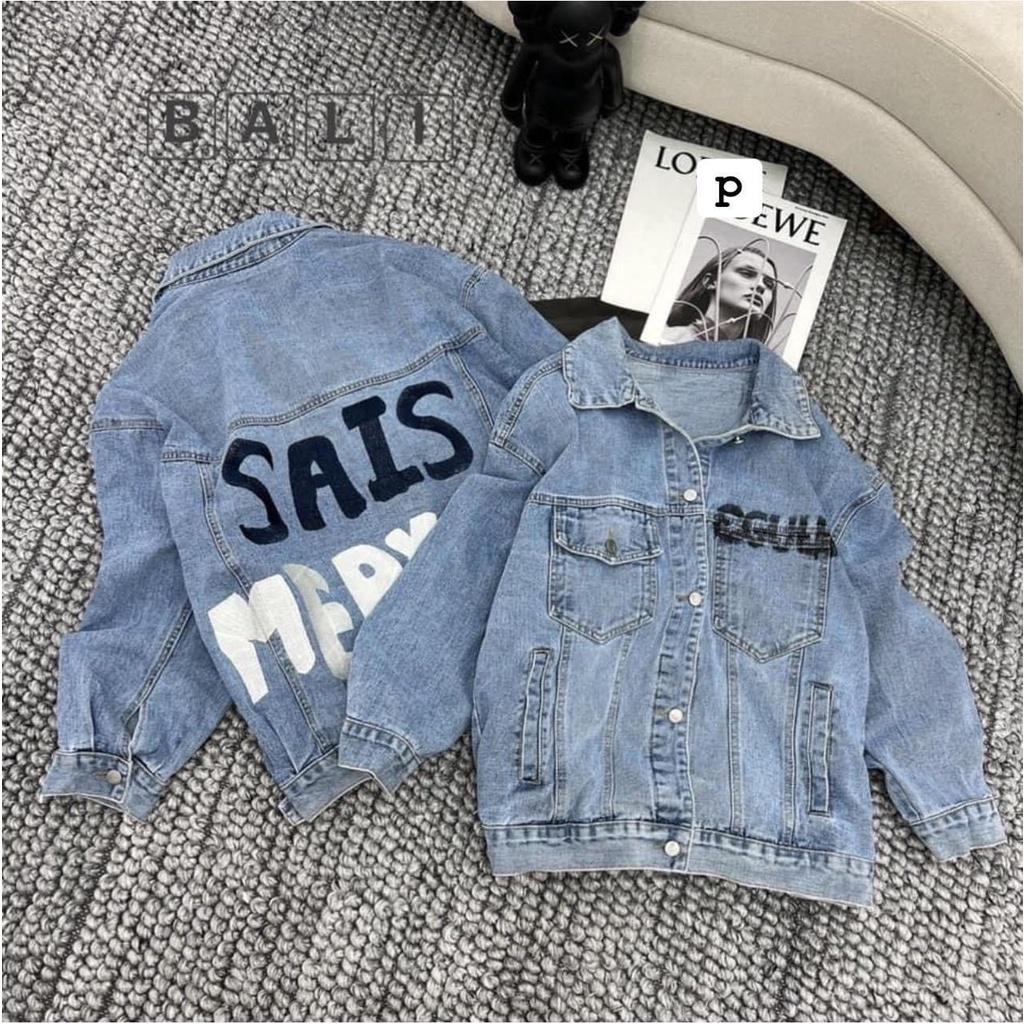 ÁO KHOÁC JEANS NỮ XANH DÀI TAY GGULA