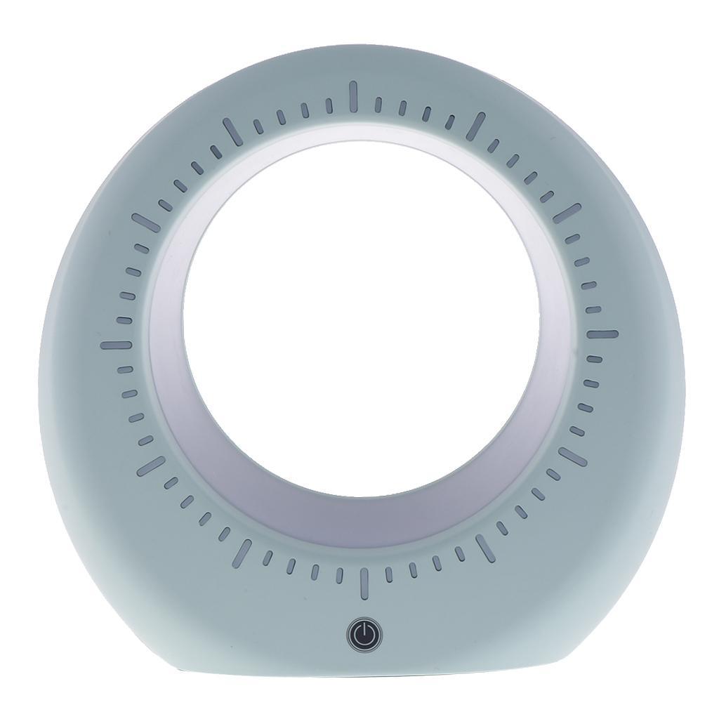 LED Luna Moon Clock Lamp Night Light Touch Control USB Charge