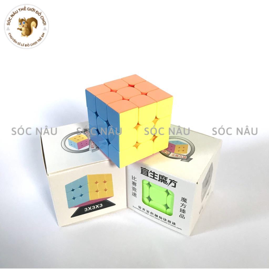 Rubik 3x3, 2x2, 3x3, 3D, Đồ chơi rubic 3 tầng khối lập phương Sóc Nâu giúp bé rèn luyện và phát triển trí não