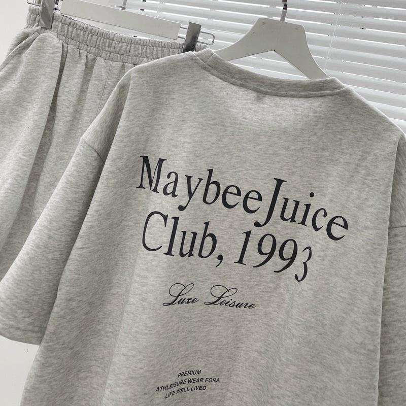Set áo thun + quần thun da cá form rộng 1993 unisex