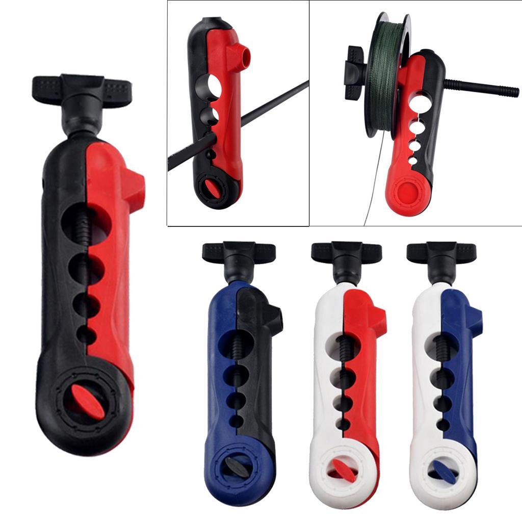 Mini Portable Fishing Line Spooler Fishing Reel Winder Adjustable Black