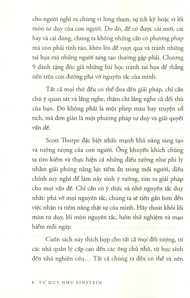 Tư Duy Như Einstein - Các Phương Pháp Đơn Giản Để Phá Vỡ Nguyên Tắc Và Khám Phá Khả Năng Thiên Tài tiềm Ẩn Trong Bạn (Tái bản 2022 theo phiên bản cập nhật mới nhất)