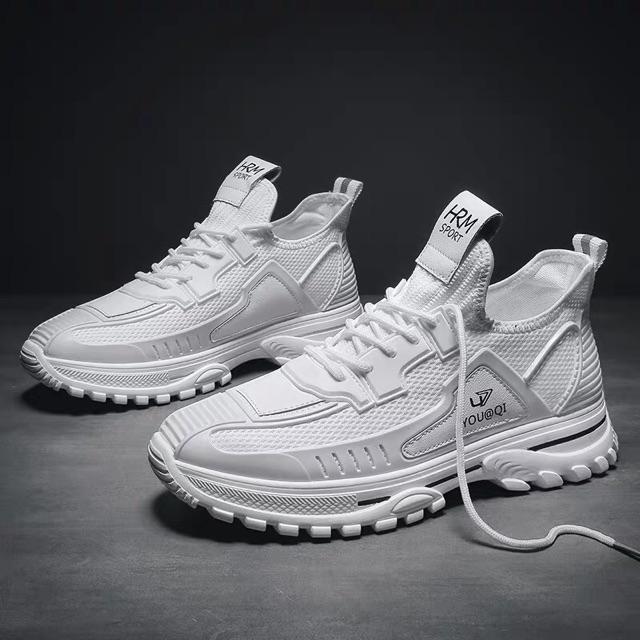 Giày Sneaker Nam Hàn Quốc - Màu Full Trắng Siêu Đẹp