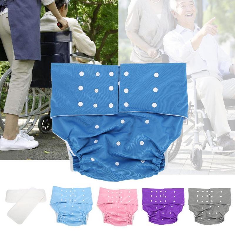 Có thể giặt Dành Cho Người Lớn Túi Tã Bao Gồm Điều Chỉnh Tái Sử Dụng Tã Vải Quần Tã Người Lớn Người Già Không Kiểm Soát Quần Lót