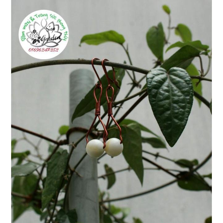 Bông tai dây đồng handmade