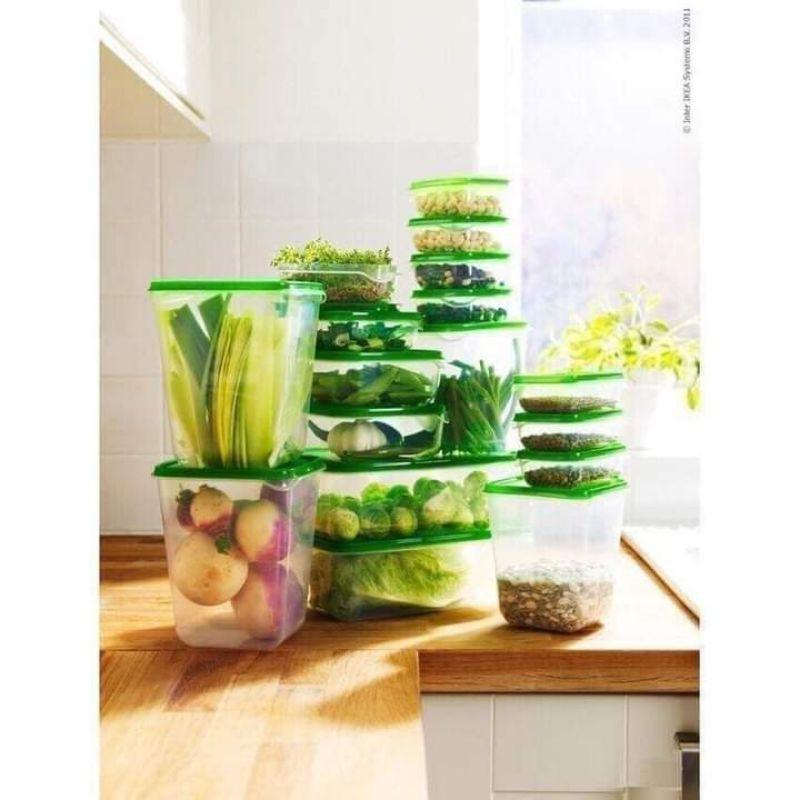 Bộ 17 Hộp Nhựa Cao Cấp Đựng Thức Ăn, Hộp Bảo Quản Thực Phẩm Tiện Lợi