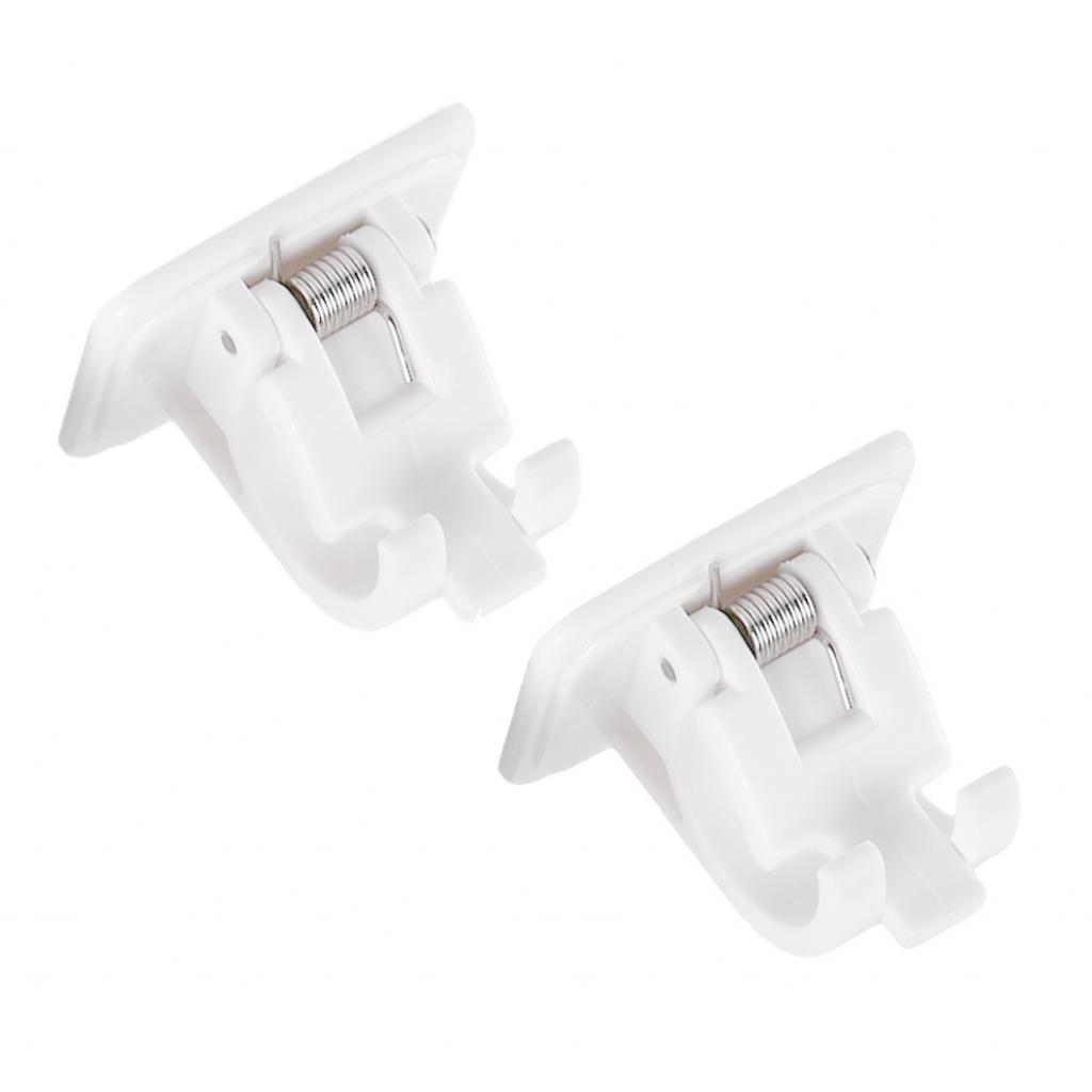 4/6/8/10xAdjustable Rod Bracket Wall Curtain Hanging Rod Clips