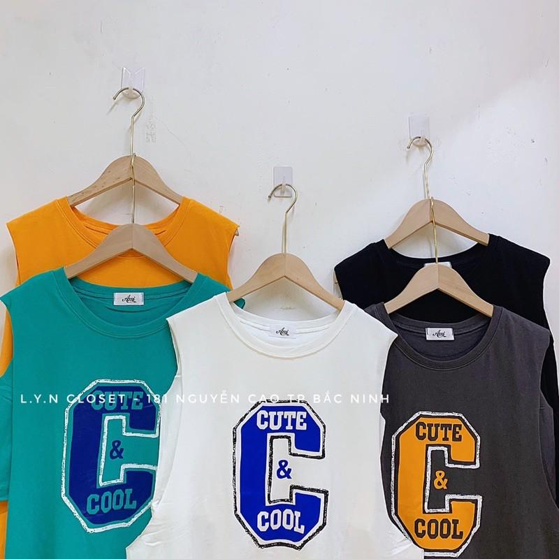 Áo tanktop chữ C