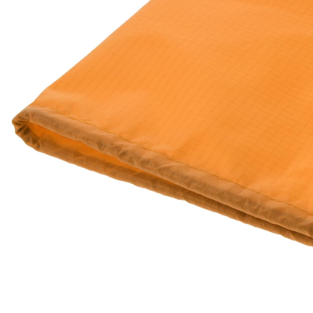 2xWaterproof Drawstring Storage Bag Stuff Bag for Clothes Shoes orange