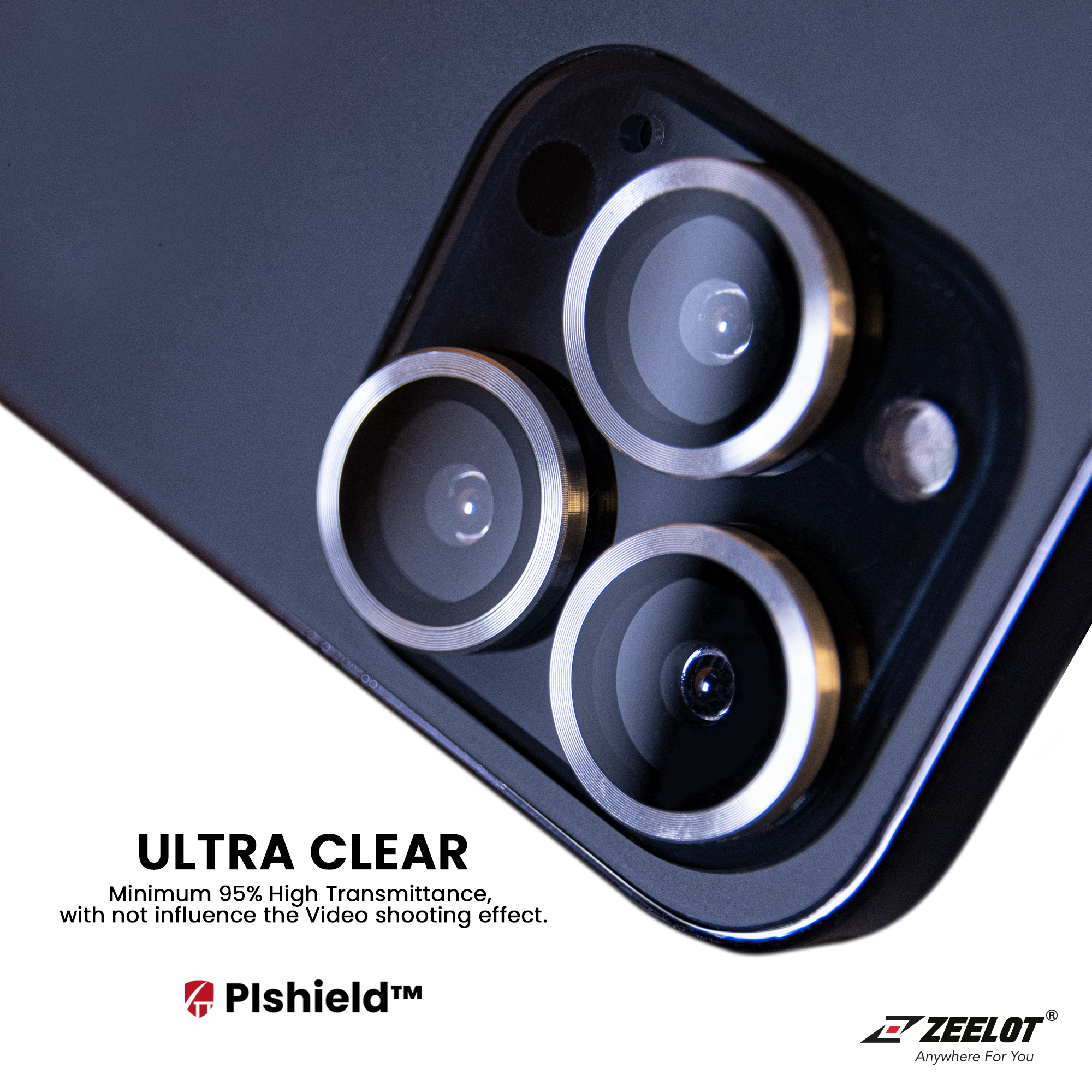 Kính Cường Lực Camera Lens Zeelot Titanium Plshield Dành Cho iPhone 13 / 13 Mini_ Hàng Chính Hãng