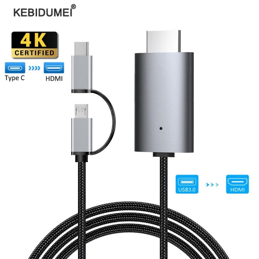KBT LD39 HD 1080p Điện thoại Type-C USB 3.0 đến thiết bị Android tương thích HDMI để hiển thị máy chiếu TV cho máy tính bảng điện thoại Android lên TV