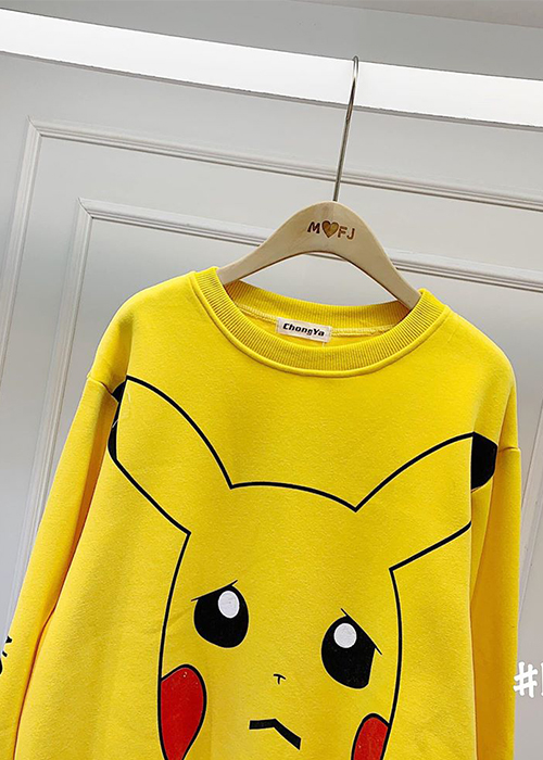 Áo Nỉ Nữ Pikachu