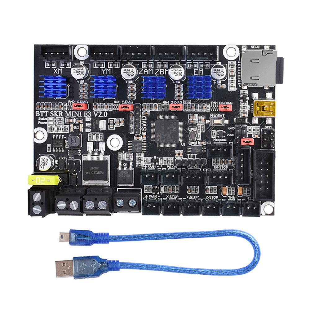 BIGTREETECH BTT SKR MINI E3 V2 Ban Kiểm Soát 32bit Với TMC2209 3D Máy In Phần Bo Mạch Chủ Cho Ender 3 Nâng Cấp SKR V1.4 Turbo