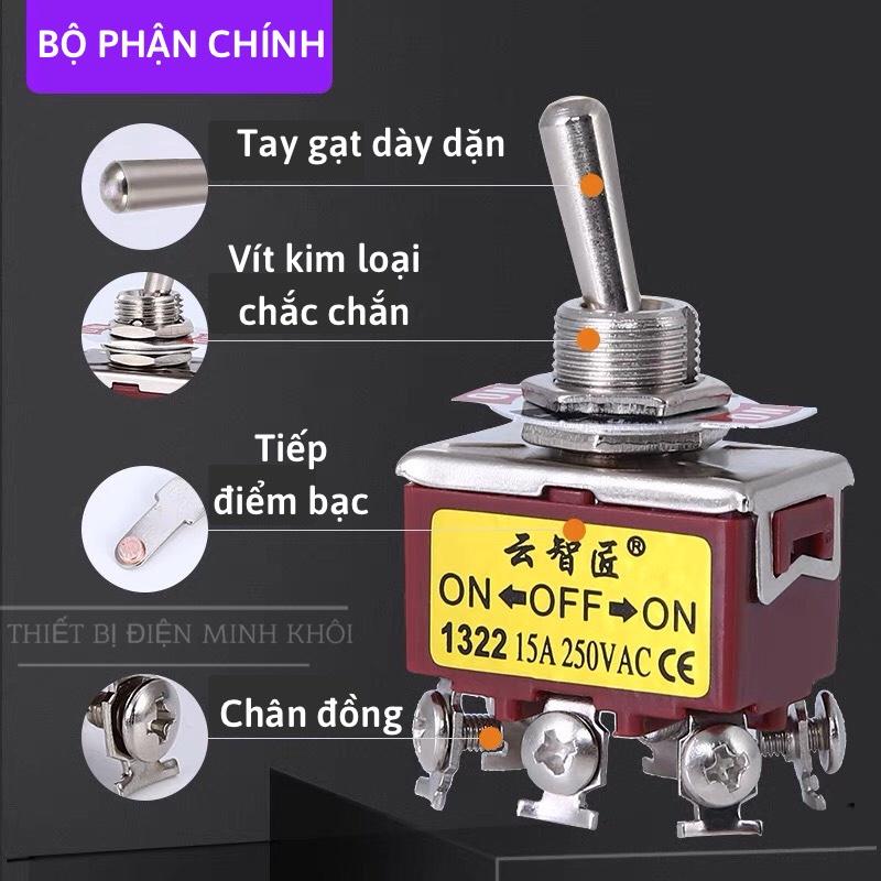 Công Tắc Gạt On Off 2 chân,4 chân, 6 chân, công tắc gạt sắt bật tắt,đảo chiều, chuyển đổi bật tắt