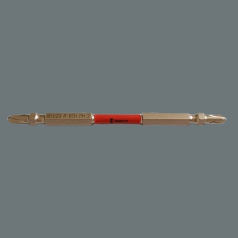 Bộ mũi vít 2 đầu 4 cạnh cao cấp Wera 05344515001 851/23 R BTH 3xPH2x110mm Red BiTorsion dùng trực tiếp máy khoan bắt vít