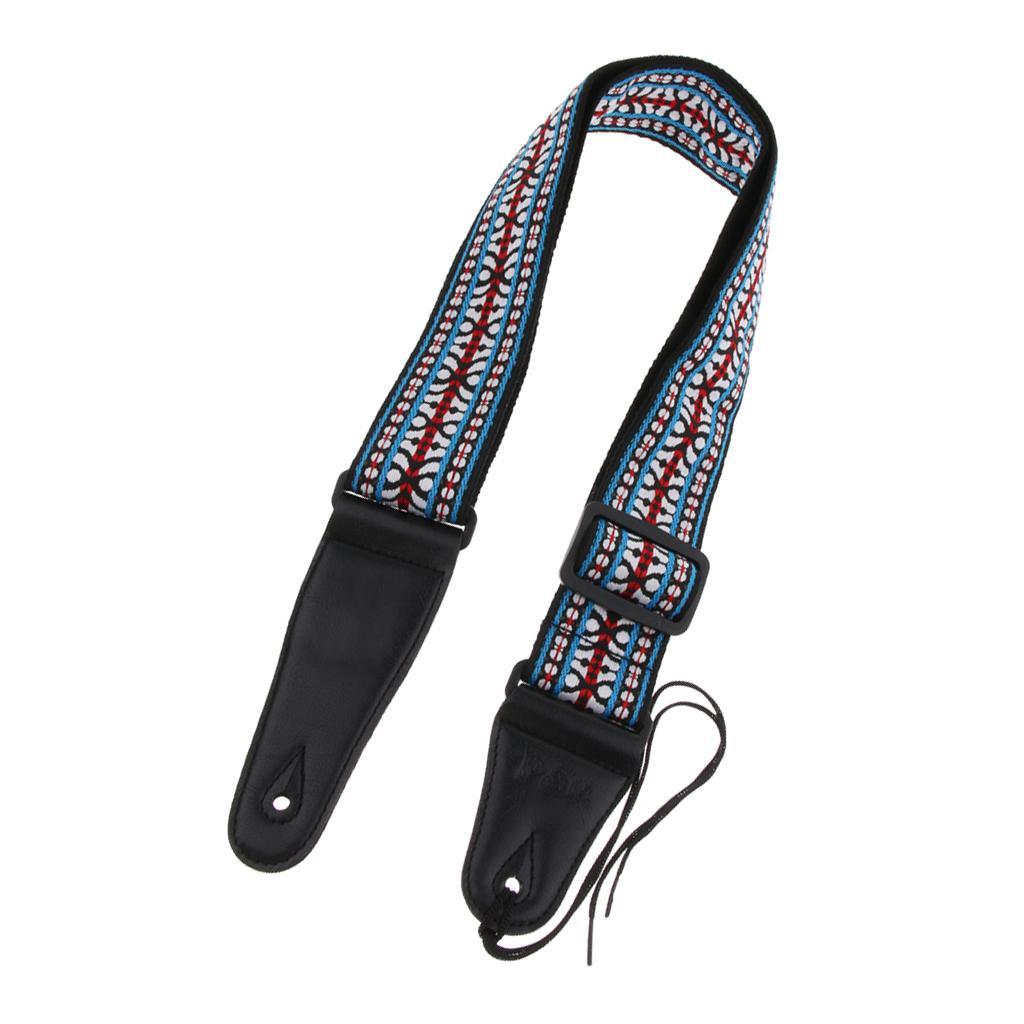 Embroidered Guitar Neck Shoulder Strap Belt for Guitar Accessory