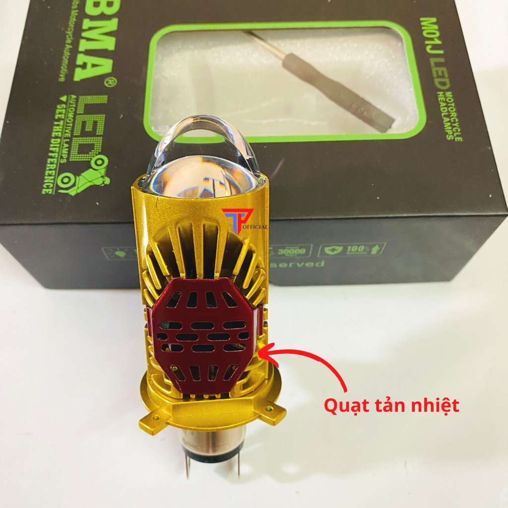 Đèn pha LED xe máy ô tô bi cầu MJ01 12v-80v 40W bản cải tiến có trợ pha LAZE siêu sáng lắp các xe hàng víp xem video, đồ chơi xe máy