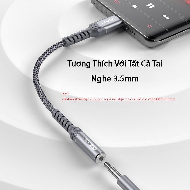 Hàng chính hãng - Cáp Chuyển Đổi Type C Sang Aux 3.5mm Cao Cấp CM0011 JSAUX - Bộ chuyển đổi Cho Macbook, Laptop, Điện thoại Samsung, Oppo,