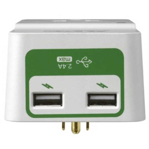 Ổ cắm điện chống xung sét có 2 cổng sạc USB - APC by Schneider Electric - PM1WU2-VN