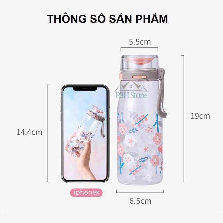 Bình Nước nhựa Tritan Lock&amp;Lock One Touch dung tích 500ml ABF687