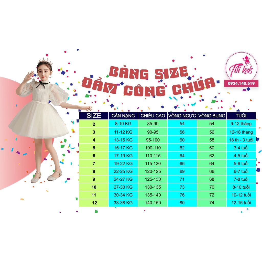 Đầm Công Chúa Bé Gái TiTiKids Đầm Belle CC170