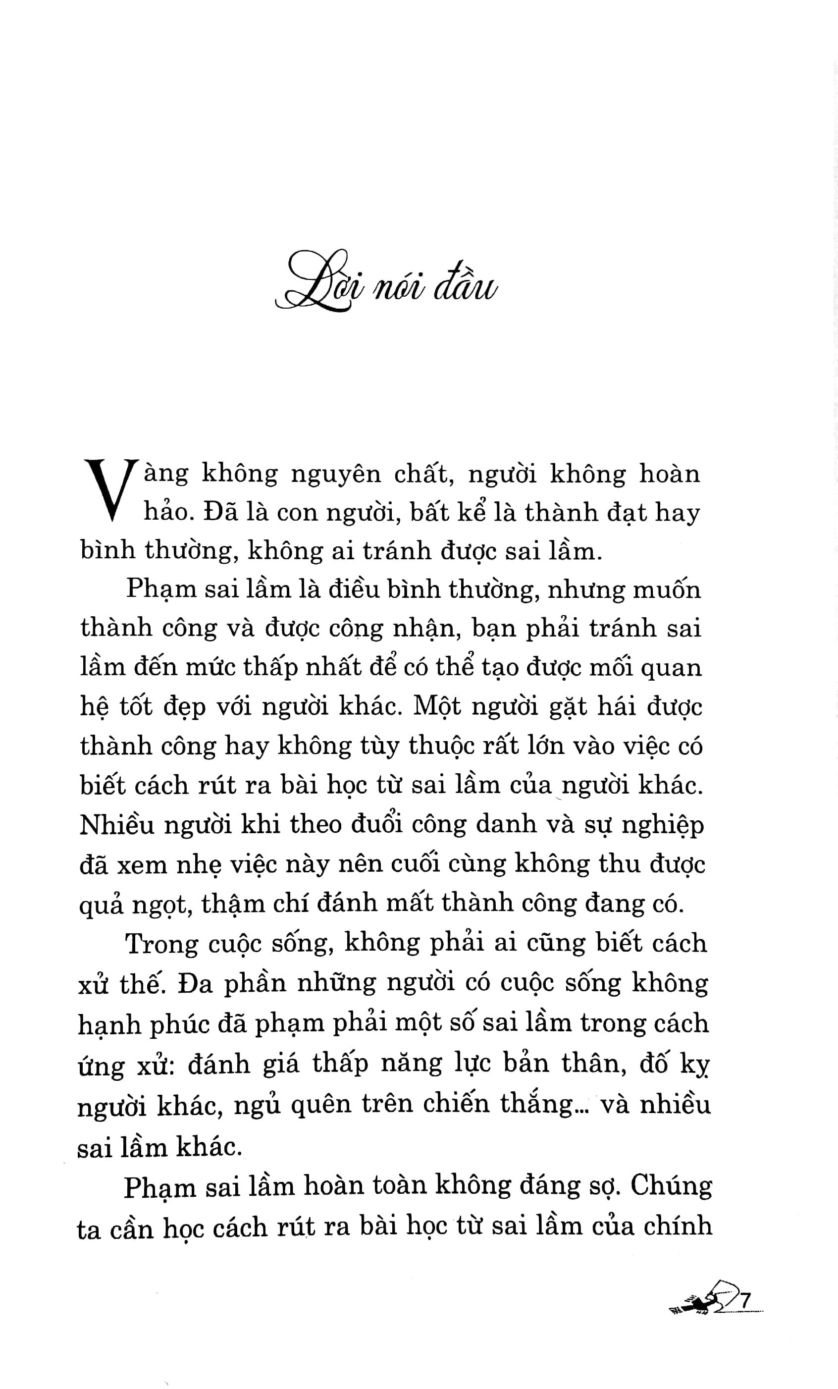 Những Sai Lầm Trong Xử Thế