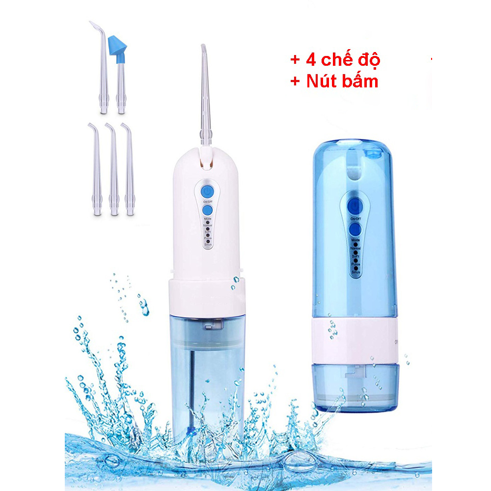 Tăm Nước Cầm Tay Mini Himaly Phiên Bản Mới 4 Chế Độ - Hàng Chính Hãng