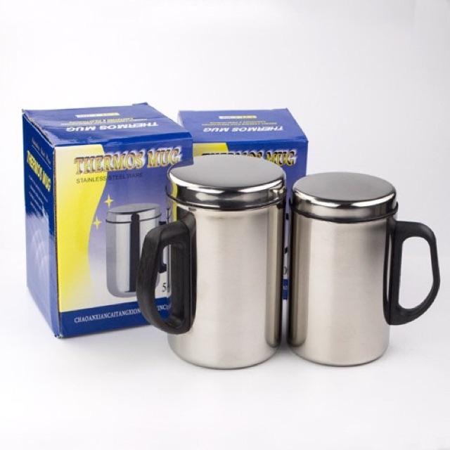 {Hot} Ca Giữ Nhiệt Thermos 500ml Inox, An Toàn, Tiện Lợi