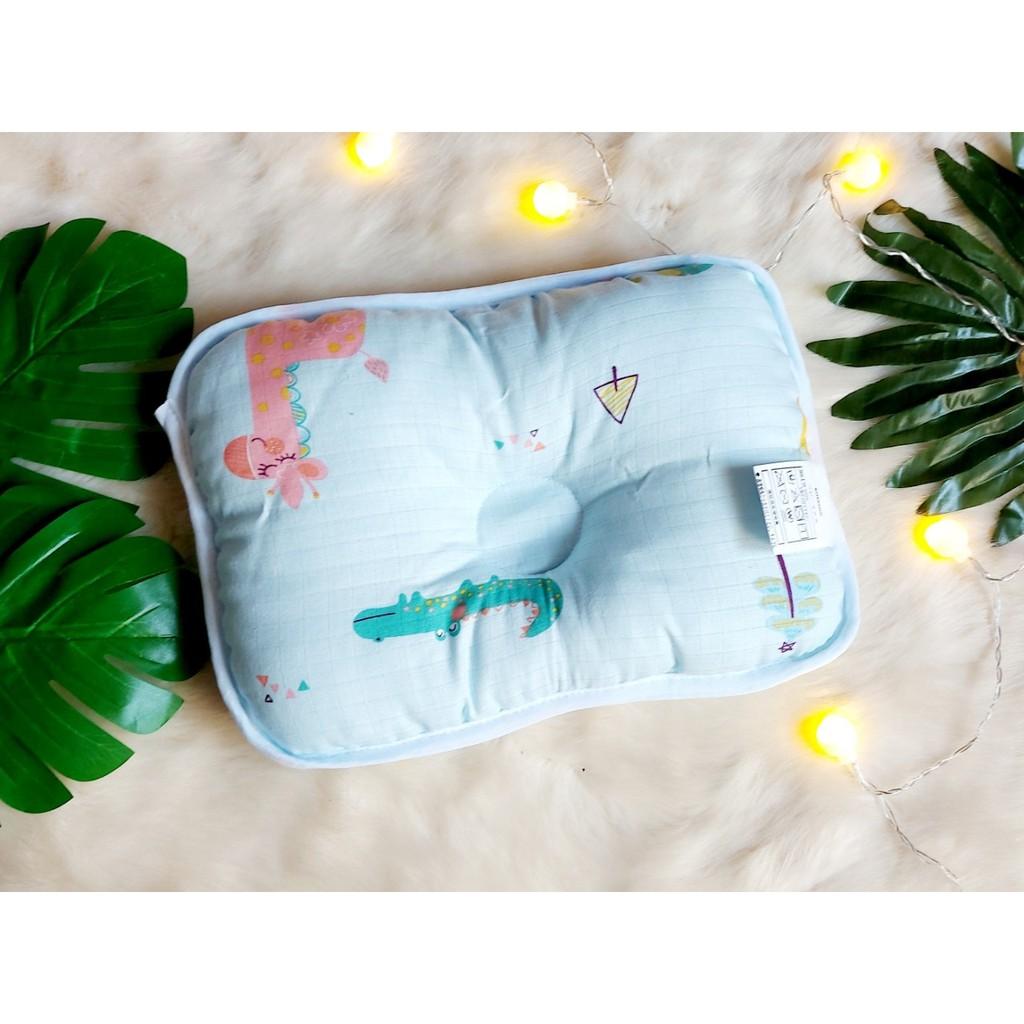 Gối xô cao cấp sợi tre cho bé sơ sinh dưới 6 tháng nằm cực thích