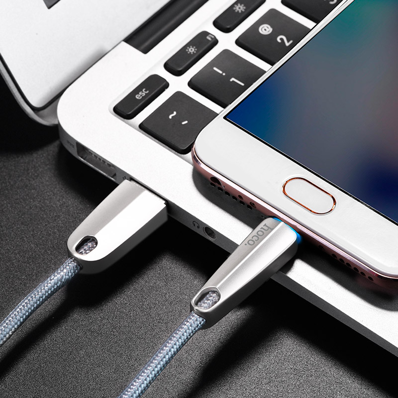 Cáp sạc Micro-USB Hoco U35 tự ngắt khi pin đầy dài 1.2m dành cho samsung, oppo - Hãng nhập khẩu
