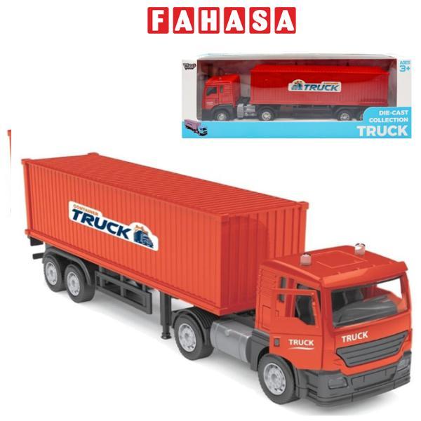 Đồ Chơi Mô Hình Xe Container Chở Hàng Chạy Trớn - Vecto VT18A - Màu Đỏ