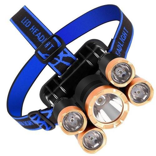 Đèn Pin Siêu Sáng 5 Led Đội Đầu