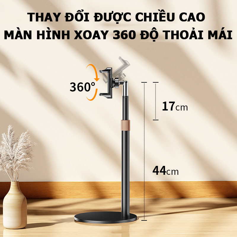 Giá Đỡ Kẹp Điện Thoại Máy Tính Bảng Để Bàn; Giá Đở Thay Đổi Chiều Cao Thông Minh; Đế Nâng Màn Hình Bàn Làm Việc- hàng nhập khẩu