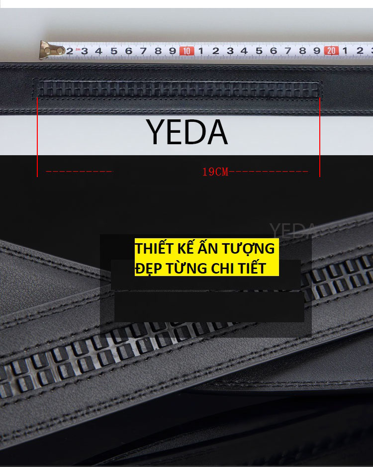 Dây nịt nam thắt lưng nam da bò nguyên miếng kiểu dáng Hàn Quốc mã TL.165ZICZAC .CLG