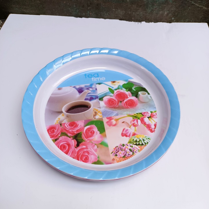 KHAY TRÒN NHỰA PHÍP ĐỰNG HOA QUẢ CAO CẤP