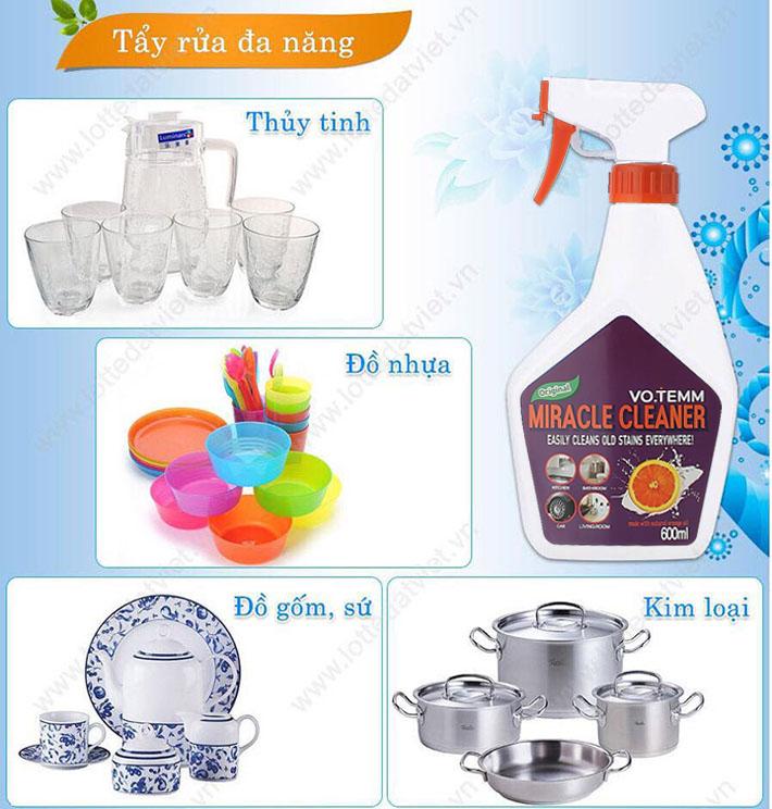 Set 1 chai xịt lau bếp Votemm (600ml) + 1 vỉ viên thả vệ sinh khử mùi, khử khuẩn, mảng bám bồn cầu Blueshot Hàn Quốc