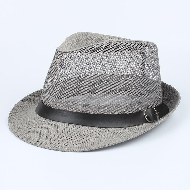 Nam Size Lớn Băng Mũ Rơm Mùa Hè Lưới Thoáng Mát Panama Mũ Đầu Lớn Người Plus Kích Thước Nón Fedora 58 cm 60 cm