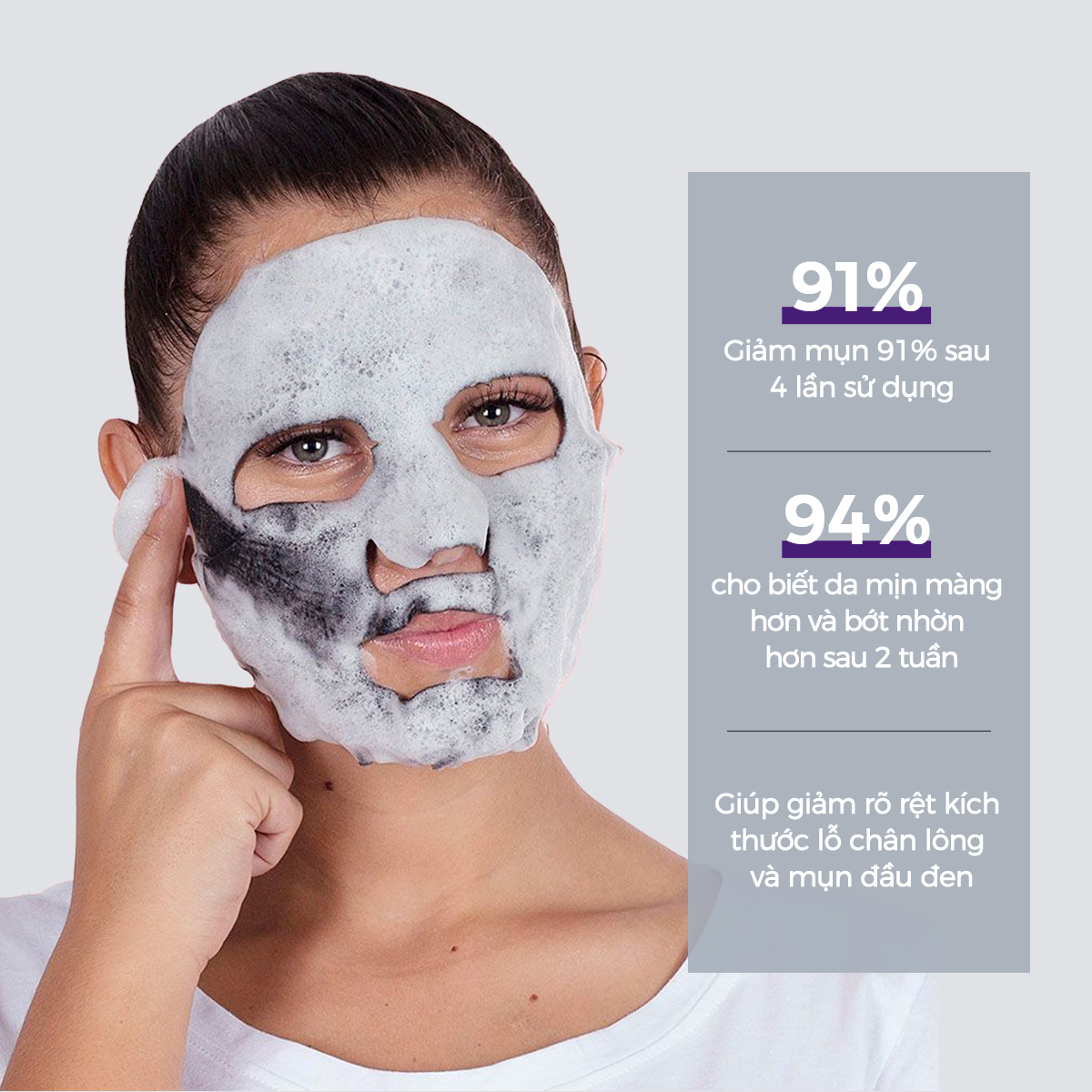 Combo 10 Mặt nạ dưỡng da Skin Republic Bubble Purifying + Charcoal Face Mask 25ml