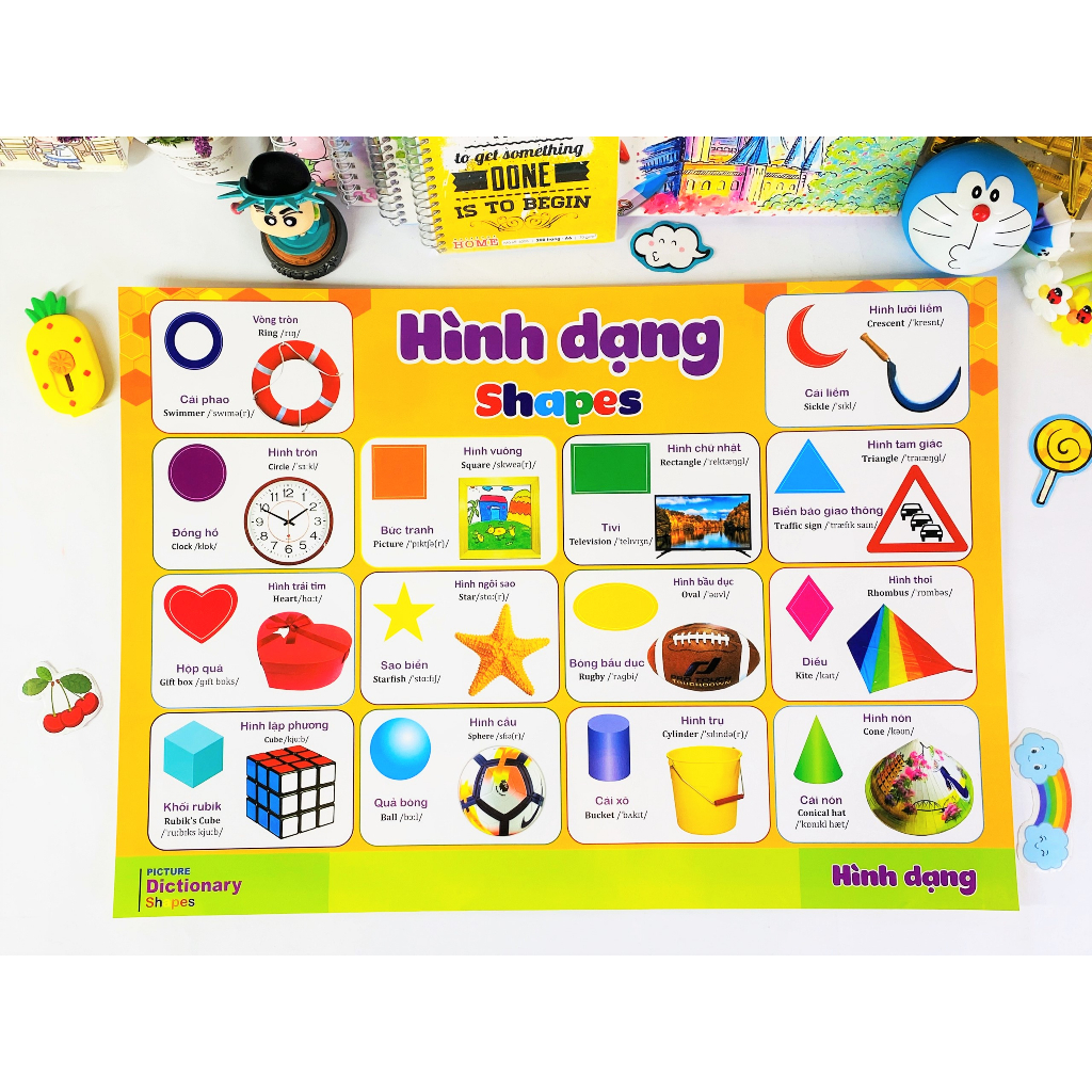 Sách - Combo 9 tờ Tranh Dành Cho Bé - ndbooks