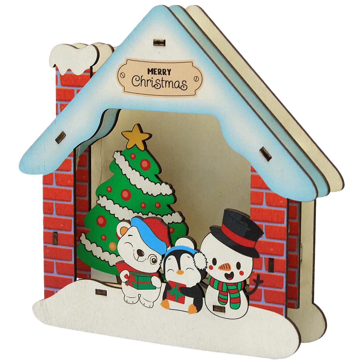 Đèn Gỗ Trang Trí Giáng Sinh - Bách Mộc - Ngôi Nhà Gấu