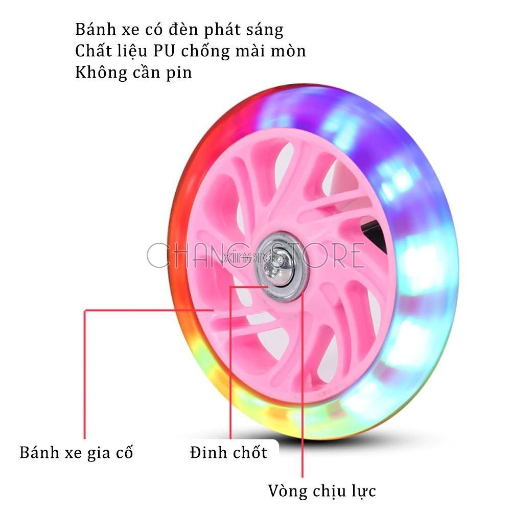 Xe Trượt Scooter 3 Bánh Có Bánh Xe Phát Sáng Cho Bé Yêu