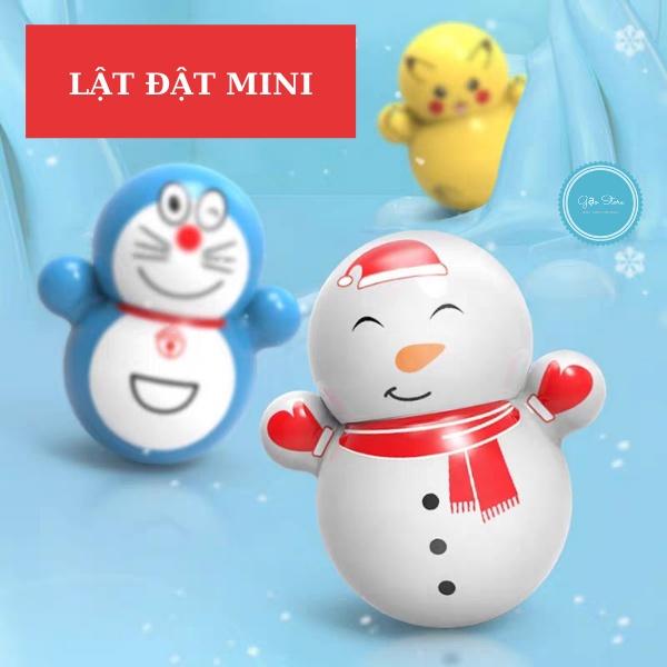 Lật đật búp bê mini nhỏ - squid game, pikachu, doremon, người tuyết, chim cánh cụt