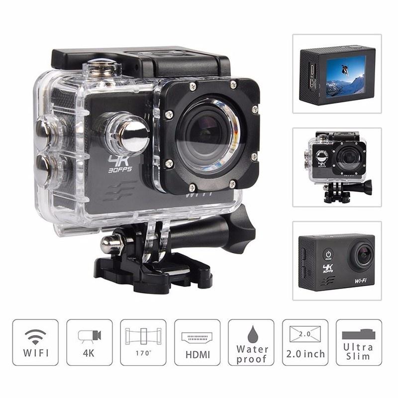 Camera hành trình chống nước chống rung 4K 16M Ultra HD DV, kết nối wifi ( Goplus Cam), góc quay 170 độ - SIÊU SALE