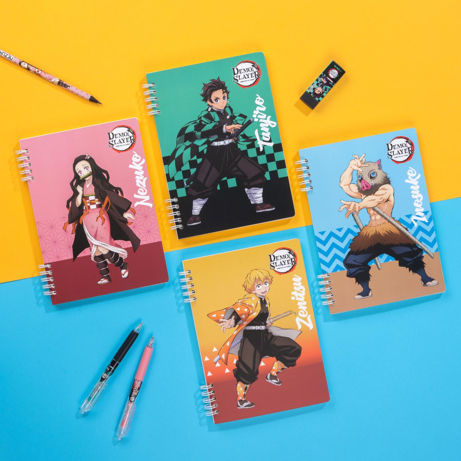 Sổ Lò Xo A5 - Kẻ Ngang - 120 Trang 100gsm - Nhân Vật Demon Slayer - Thiên Long MB-023/DS - Inosuke