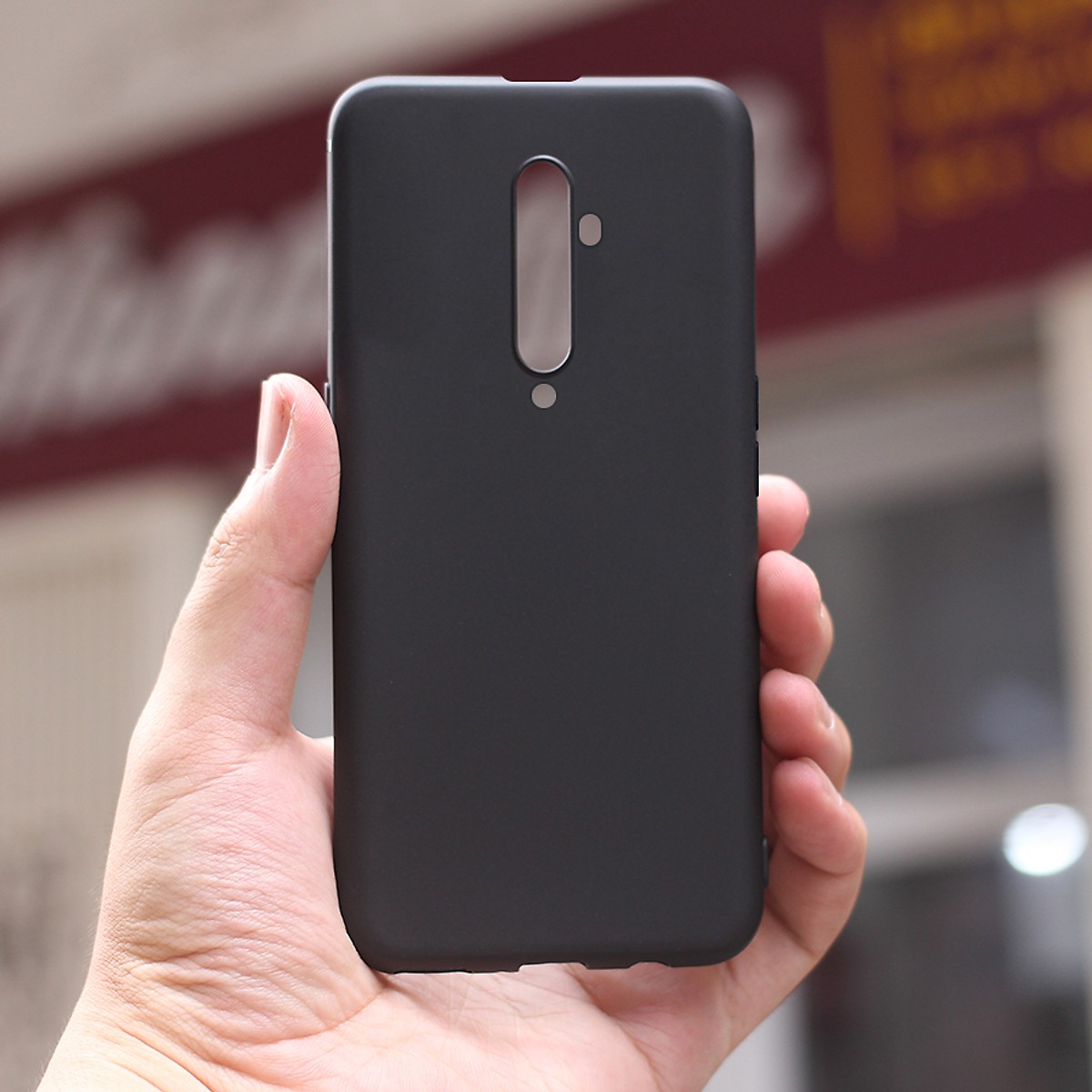 Ốp Lưng Dẻo Mỏng Đen Dành Cho Oppo Reno 2F