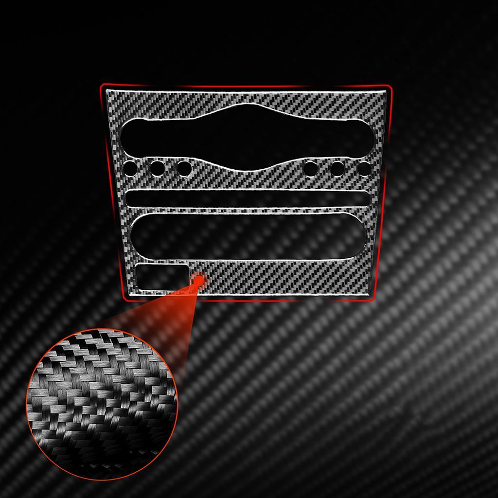 Radio Console Panel Cover Trim Carbon Fiber Replace for G37