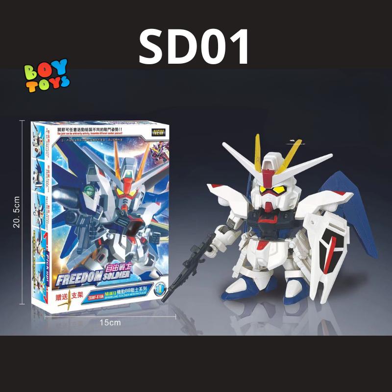 Mô hình lắp ráp GUNDAM mẫu mới SD BB bộ sưu tập Destiny Freedom Thunder Justice Pulse - CLOUDSTOREV2