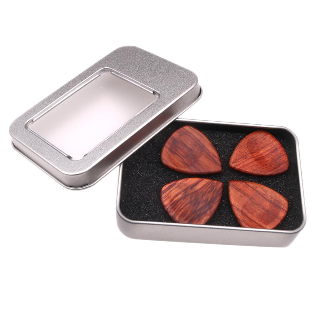 Solid Wood Guitar Pick Plectrum for Acoustic Electric Guitar Ukulele Bass