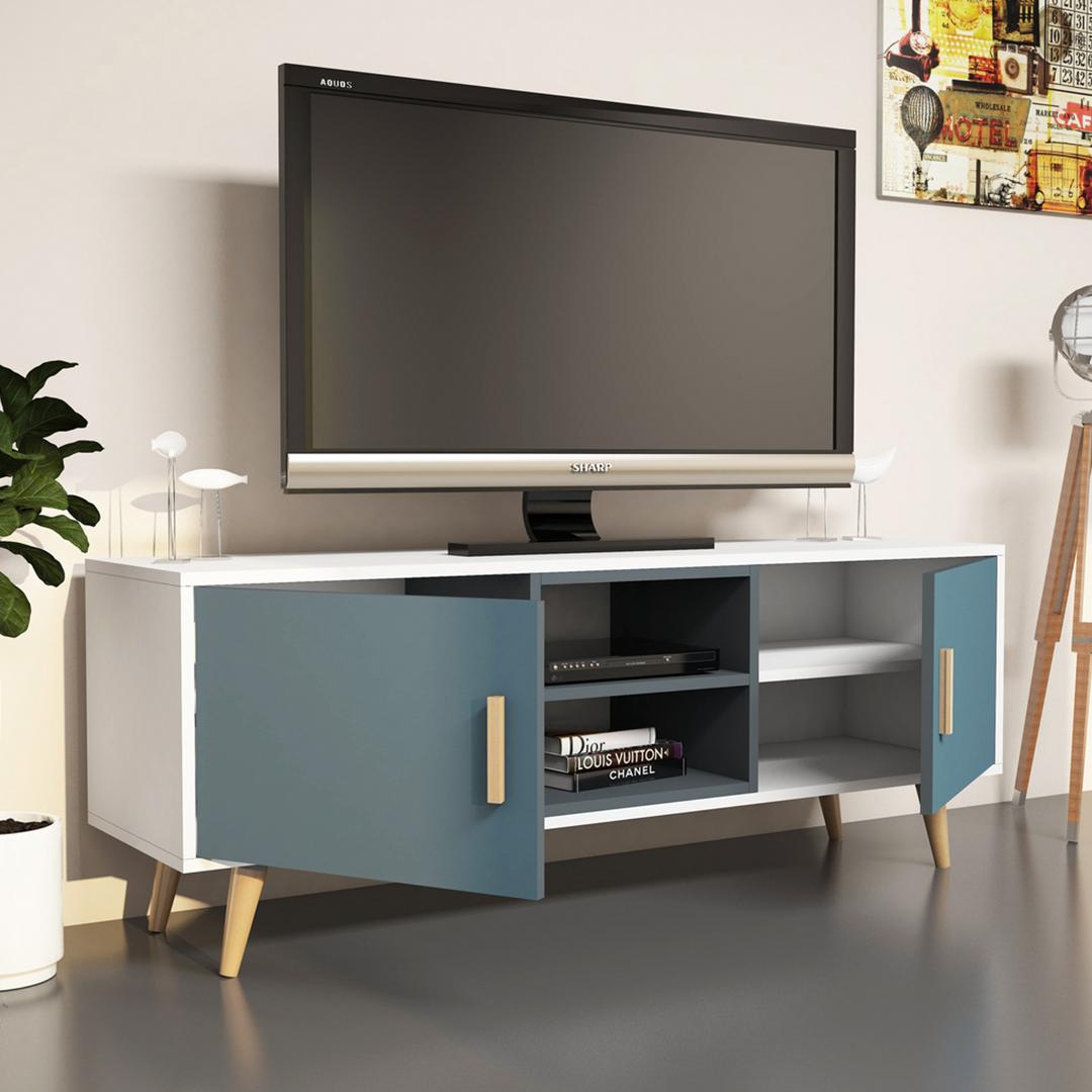 Kệ Tivi gỗ hiện đại SMLIFE Tentree | Gỗ MDF dày 17mm chống ẩm | D150xR35xC55cm