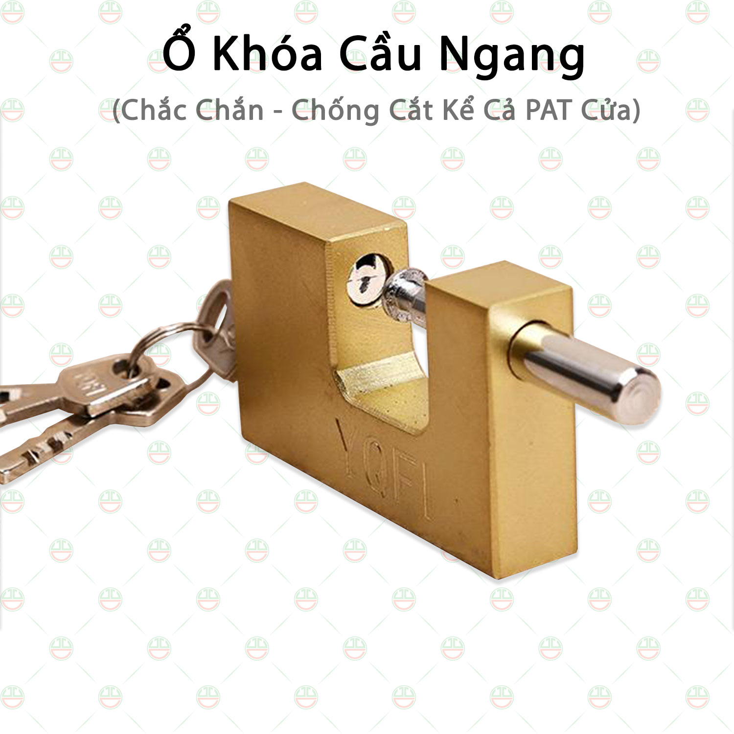 [Chống Cắt] Ổ Khóa Cầu Ngang KhoNCC Hàng Chính Hãng Chịu Lực Chống Cắt Ổ và Tai Cửa Dành Cho Gia Đình - Văn Phòng Công Ty - KDLVQ-OKCC-29